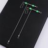 10PCS Rotating Without Limit T-Shape 3 Way Rolling Swivel Sea Fishing Hook