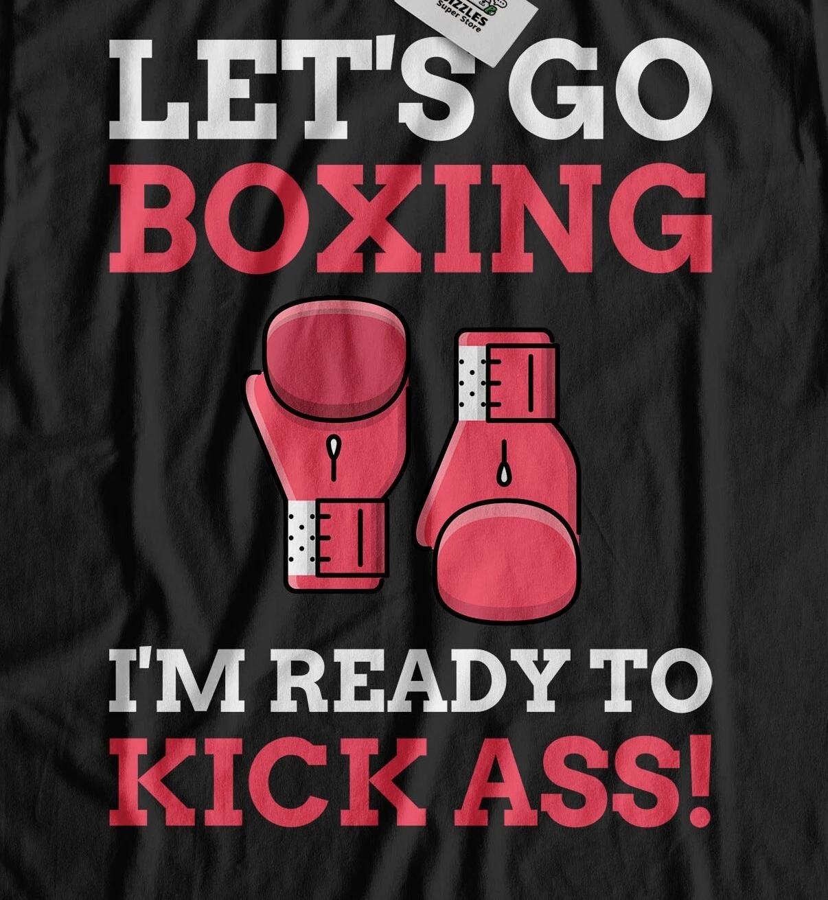 Let s Go Boxing! Unisex Funny Boxer T-Shirt & Boxers Fighting Gym Gifts M