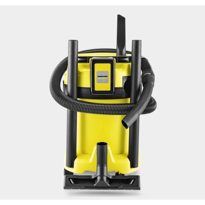 Aspirateur eau et poussières sans fil KARCHER WD3-18 V-17/20 - Jaune et noir - Plastique - (sans batterie ni chargeur)
