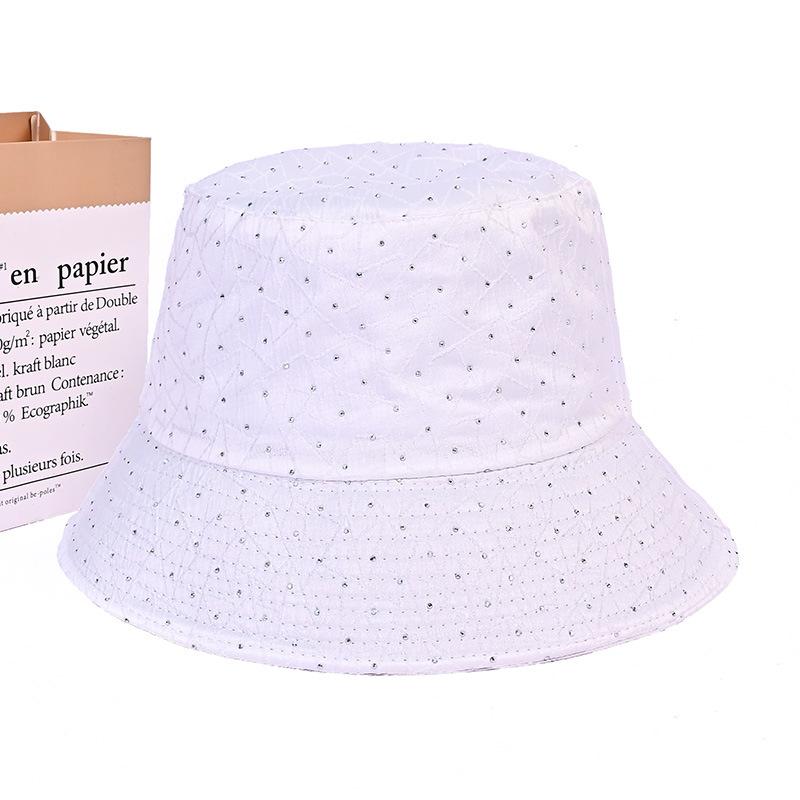 

Новая шляпа-панама со стразами, женская, для большой головы и маленького лица, шляпа-ведро, корейский стиль, повседневная, универсальная, шляпа-котелок, трендовая average size