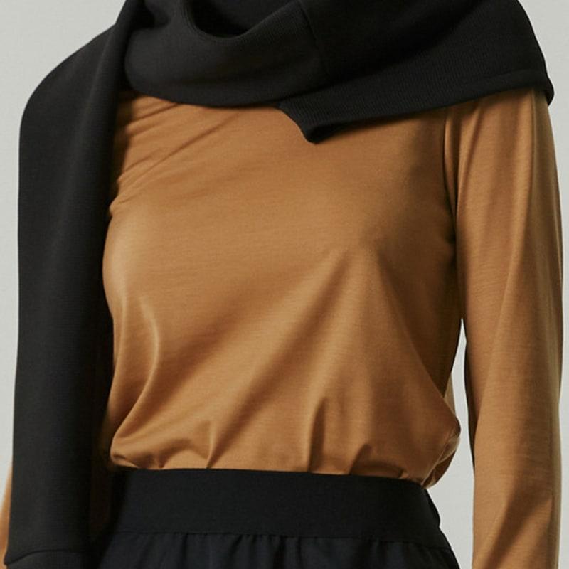 

RE;CODE Asymmetry Sleeve Muffler (Over Fit)_RYAAA22801BKX Black