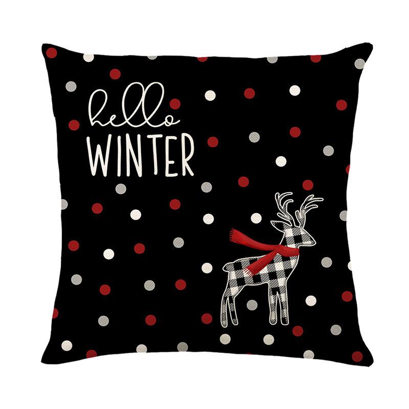 45x45cm Christmas Cushion Cover Pillowcase 2026 Christmas Decorations for Home Ornament Xmas New Year Christmas Decor For Sofa