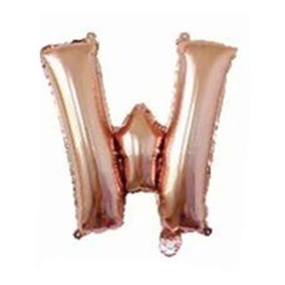 16 Inch Slim Gold Letter Aluminum Foil Balloon Bright Gold Wedding Decoration Film Balloon