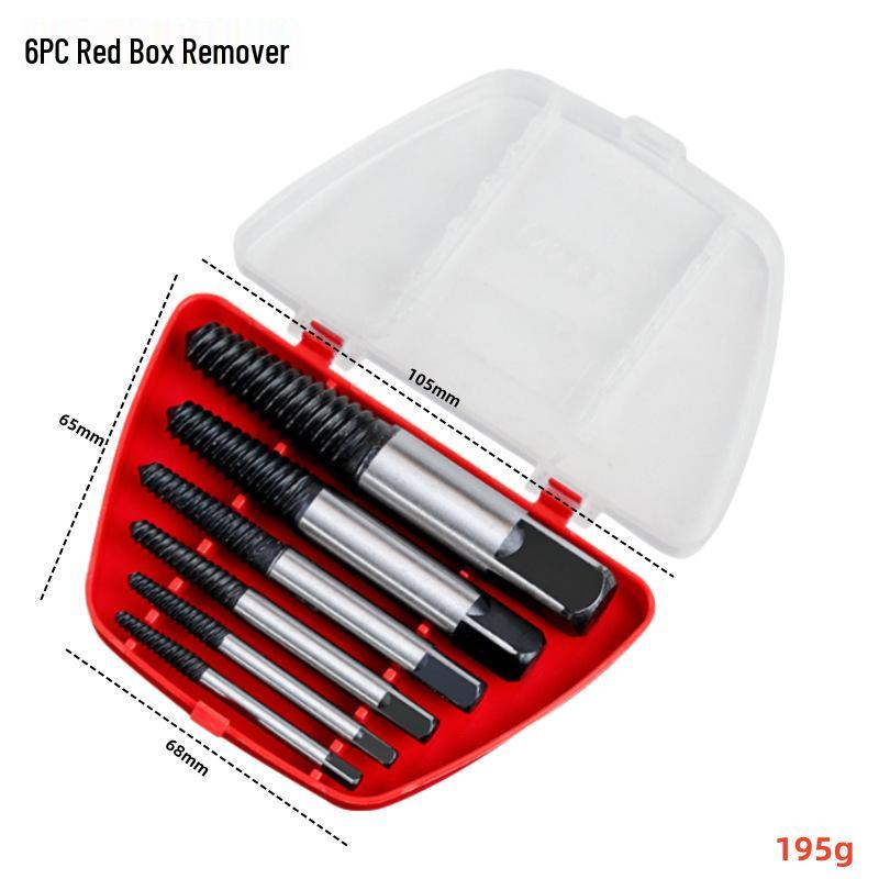 4-Point & 6-Point Triangle Valve Water Pipe Screw Extractor Set (5/6/8 Pcs) for Broken Thread Removal