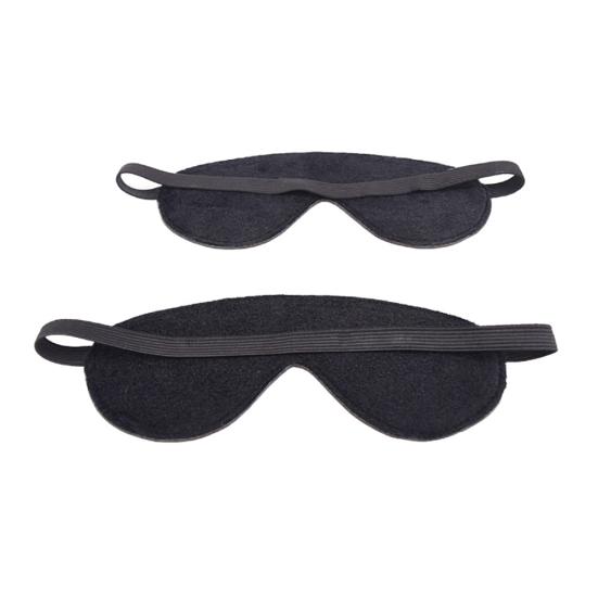 Faux Leather Blindfold BDSM Bondage Night Eye Mask Erotic Sex Toy Adults Game