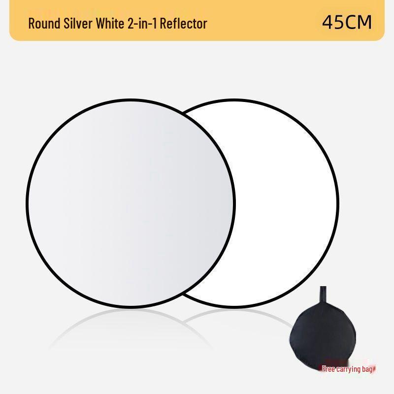 Foldable Studio Fill Light for Live Streaming & Outdoor Photography - Portable Reflector Panel