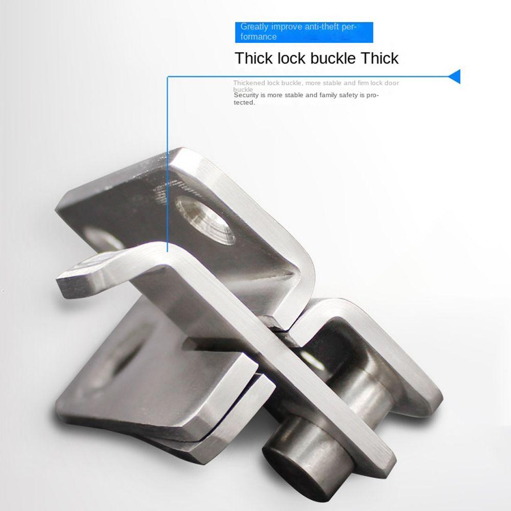 Stainless Steel Drawer Lock Anti-theft Door Hasp Padlock Wardrobe Door Bolt  Security Door