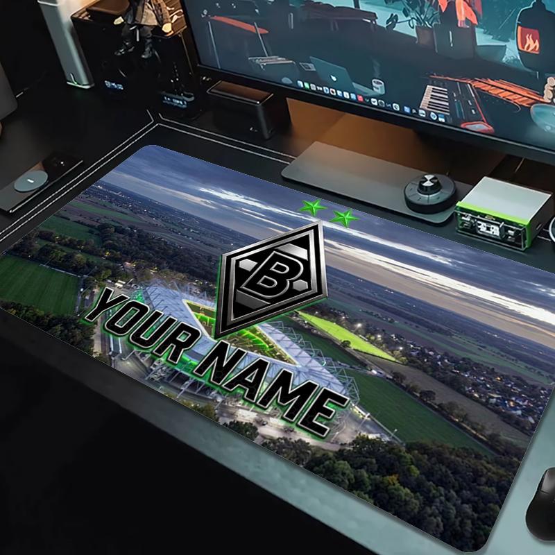 Custom Name Borussia Mouse Pad Large Gaming Table Cushion Non-slip Laptop Tablet Big Mousepad XXL Mat Mini PC Playmat With Lock edge_XIA