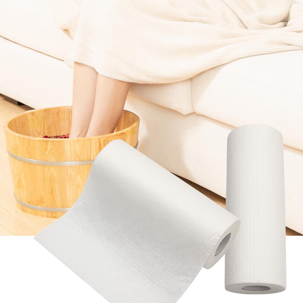 

50/100Pcs Soft Cotton Pads SPA Roll Paper Disposable Facial Cleansing Foot Bath Towel