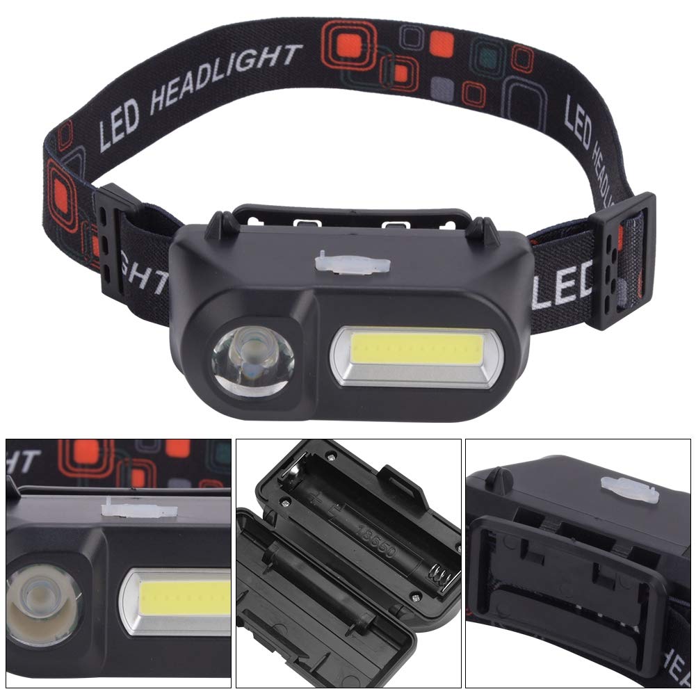 TOPINCN USB Rechargeable Head 6 Camping LED Suitable for Outdoor Fishing and with Adjustable Headband Torch, Modes, Waterproof, Headlamp,
