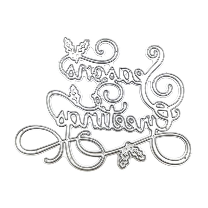 Christmas Series Die Cuts Stencils Template Molds Christmas Sleigh Metal Cutting Dies for Album Scrapbooking Decorations