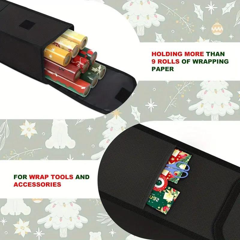 Gift Wrapping Paper Storage Bag Under-bed Storage Organizer with Reinforced Handle Decorative Paper Storage Waterproof
