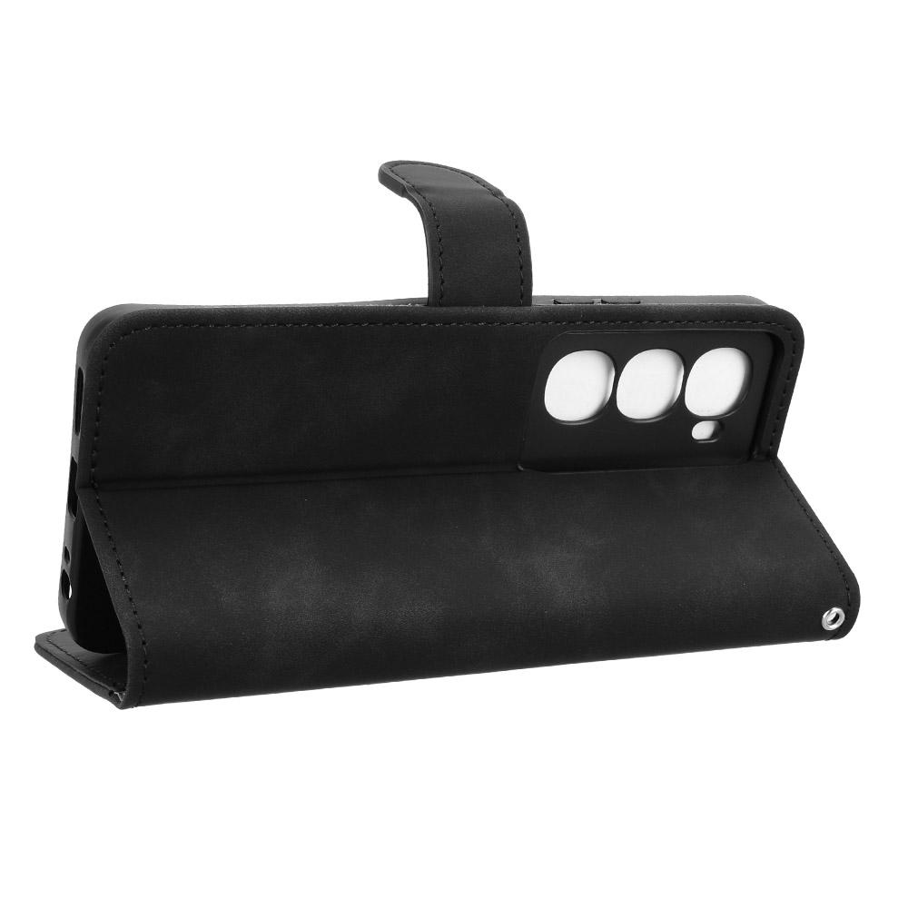 For itel City 100 4G Leather Case Skin Feel Anti Drop Wallet Flip Phone Cover