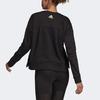 Adidas Loose Casual Round Neck Fleece American Pullover Sweatshirt Women Sweatshirt Black DZ8676