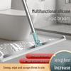 Magic Broom Silicone Floor Scraper Squeegee for Bathroom & Toilet Hair Removal