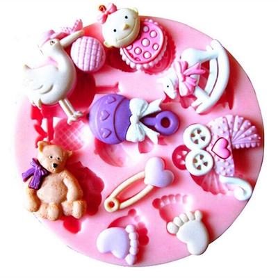 New SuperDeals Baby Silicone Mold for Fondant Cake Chocolate Decorating Candy Clay Sugarcraft 1 Pc