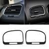 2Pcs Carbon Fiber Car Air Vent Outlet Trim Stickers for VW Golf 6 R MK6 08-12