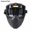 Auto Darkening Auto Darkening Welding Helmet Split Type Equipped with Headlights Welder Protector Helmet Adjustable Band