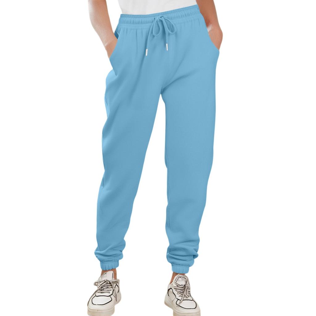 Cargo Sweatpants For Women Sport Solid Color Drawstring Pocket Casual Sweatpants Pants
