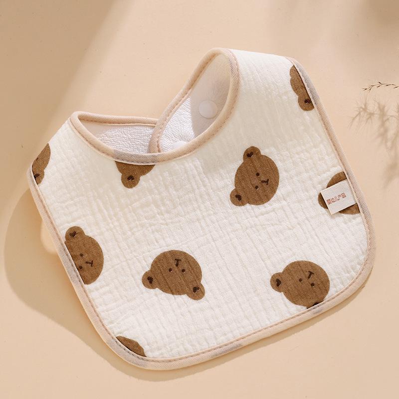 Baby Waterproof U-Shaped Cotton Gauze Bib
