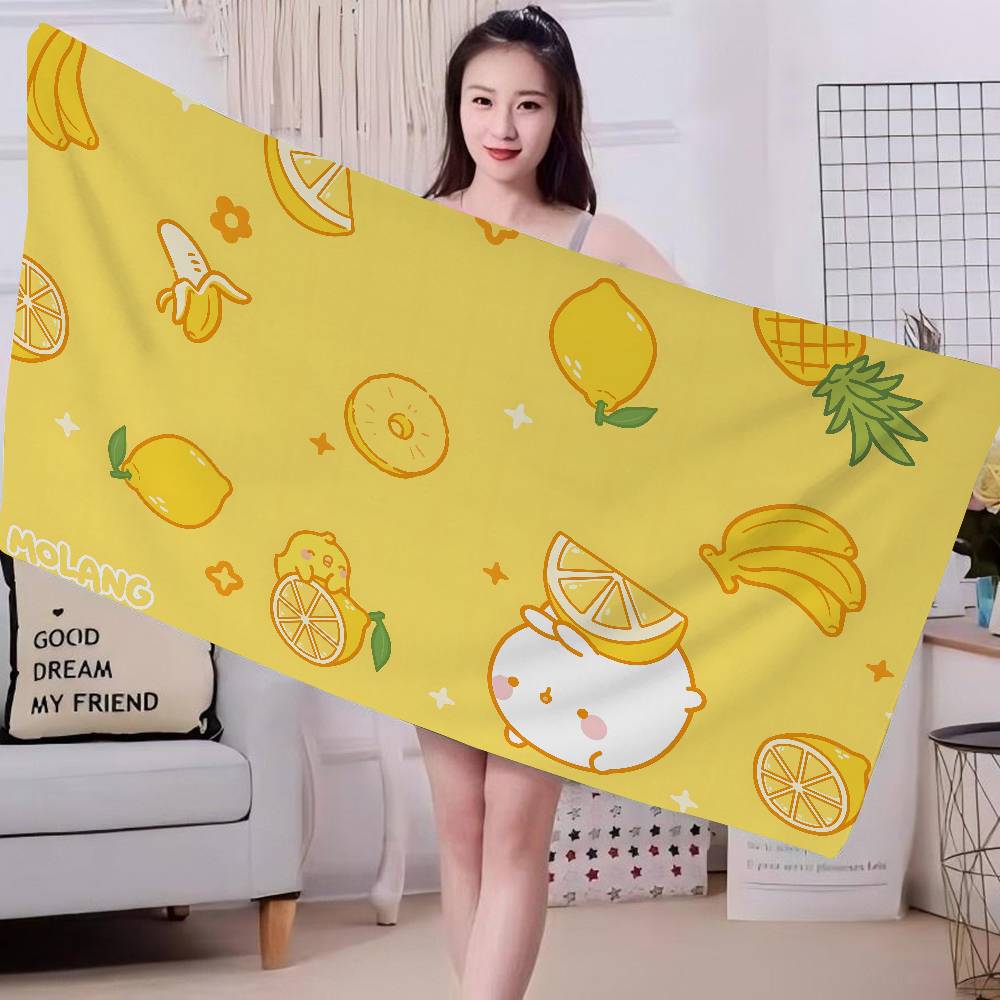 Character Molang Big Microfiber Beach Towels Quick Dry Towel Sand Beach Towels Pool Towel for Travel Swim Pool Yoga