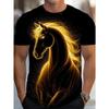Men's Casual Short Sleeve Printed Crew Neck Pullover Men's Slim Fit T-Shirt