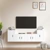 VidaXL TV Furniture Set 4 Pcs White Engineered Wood 3188542
