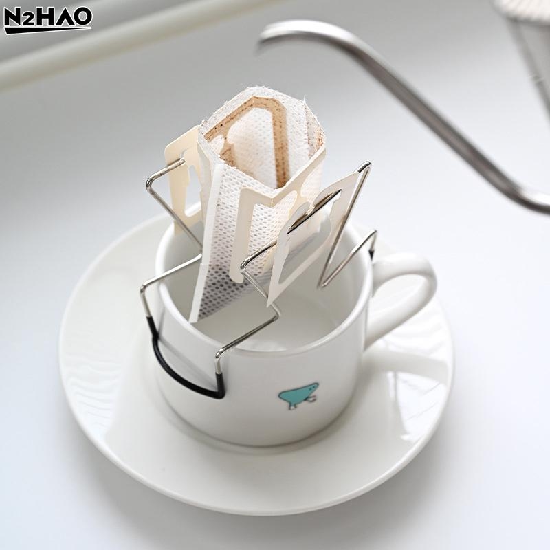1PCS 40*74*80cm Cafe Drip Bag Holder Stainless Steel Outdoor Japanese Style Hanging Ear Coffee Filter Holder Portable Stand