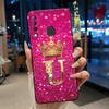 Beautiful A To Z Letter Crown Casing For Infinix S4 Smart3 Plus X626 X267 Case Black Soft Silicone Shockproof Shell