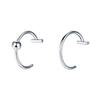 Not Piercing Lip Jewelry Punk Clip on Lip Rings Unique Body Accessory Gothic Design Stainless Steel Texture for Daily