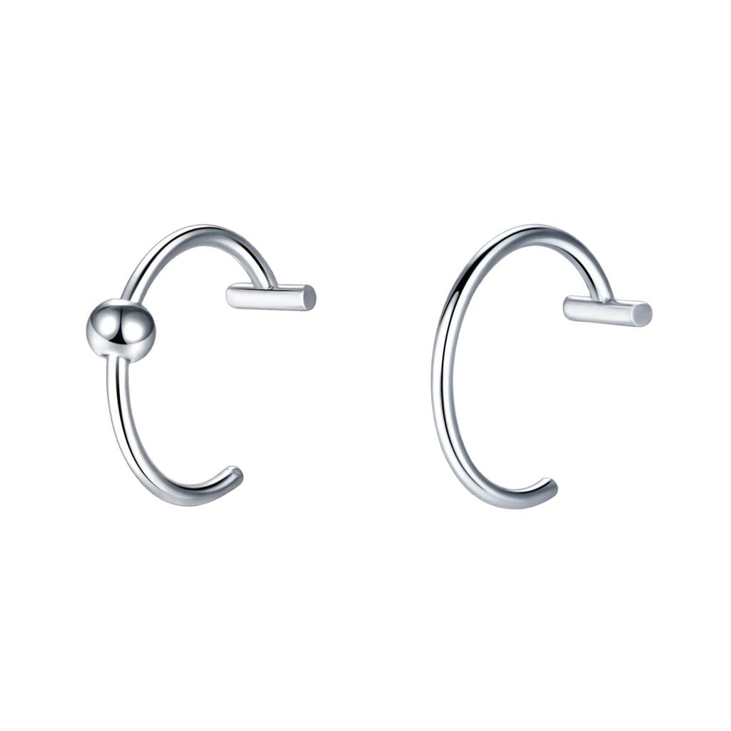 Not Piercing Lip Jewelry Punk Clip on Lip Rings Unique Body Accessory Gothic Design Stainless Steel Texture for Daily