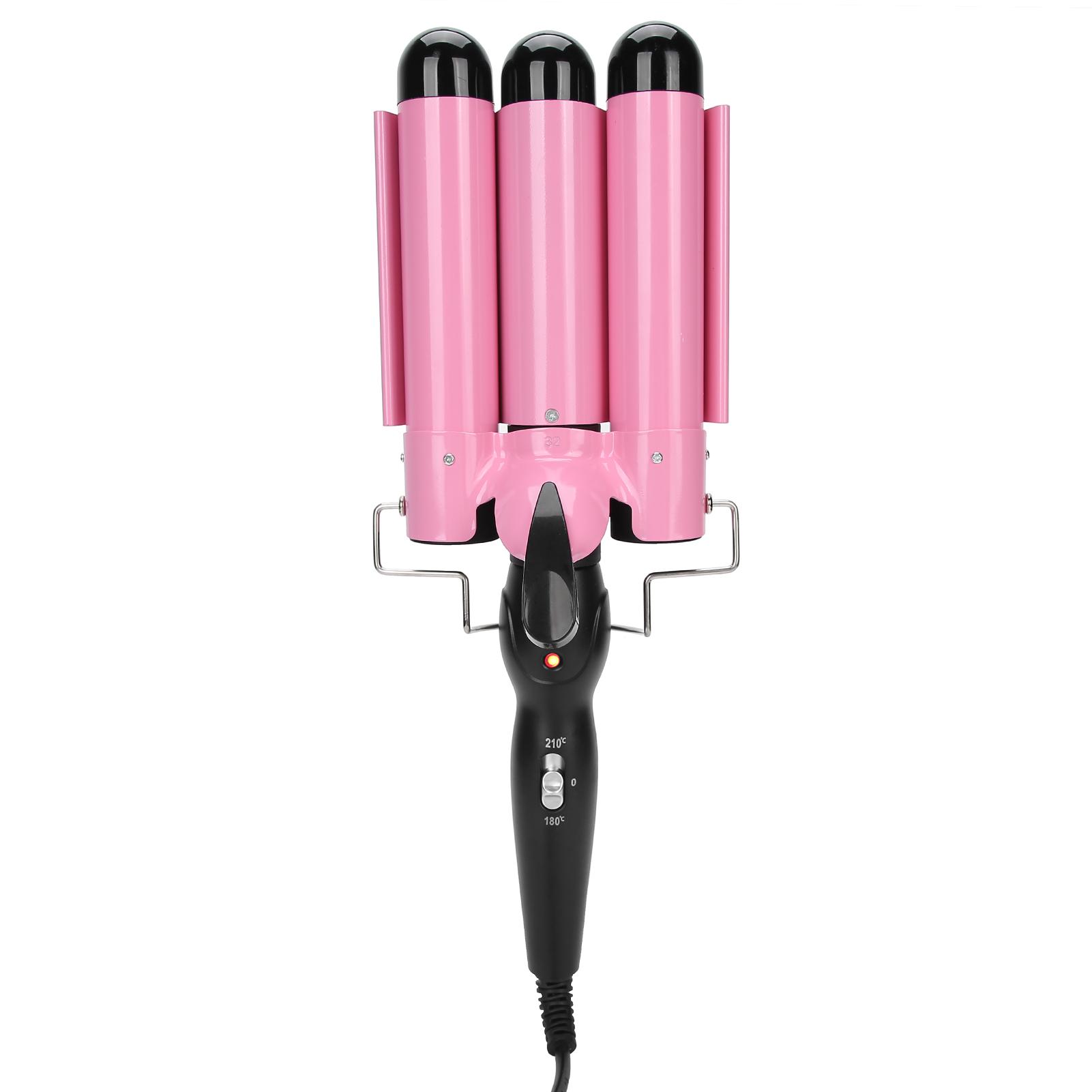 

3 Barrel Curling Iron Wand Adjustable Hair Curler Waver Crimper Hair Styling Tool