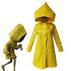 High Quality Waterproof Little Nightmares 2 Six Cosplay Costume Yellow Raincoat