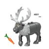 MOC Animals Building Block Goat Sheep Parrot Otter Cow Dog Pet Cat Panda Leopard Tiger Pig Zoo Deer Bear Eagle Bricks Toys Gift