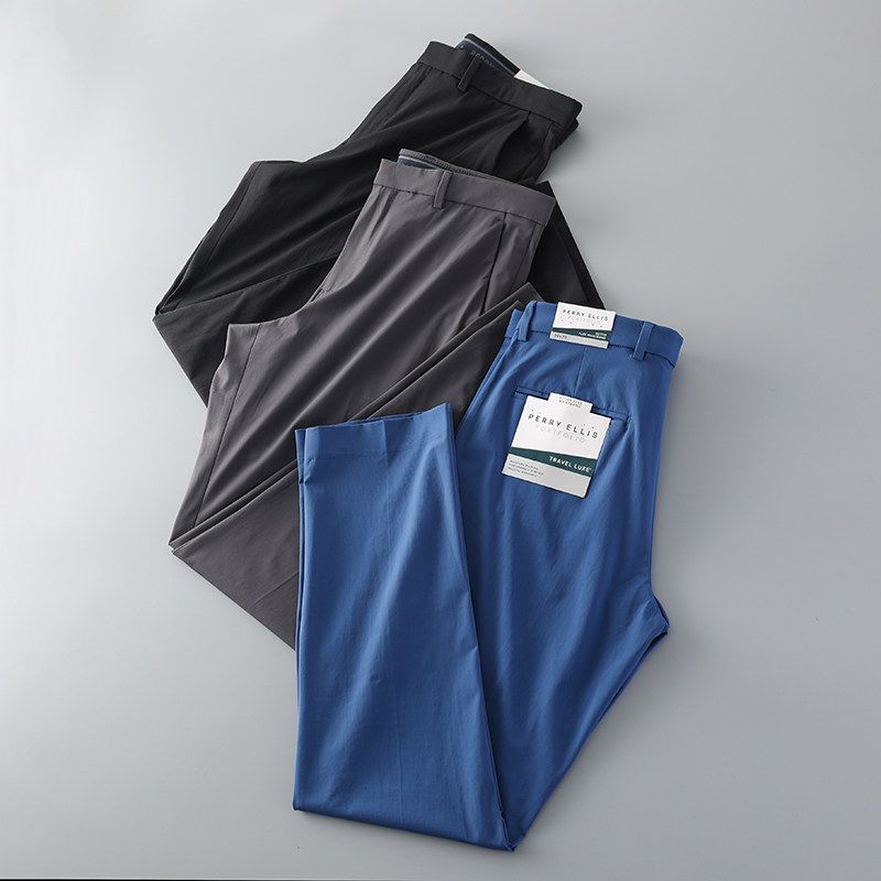Ice Silk Quick-Dry Pants Men's Summer Straight-leg Outdoor Casual