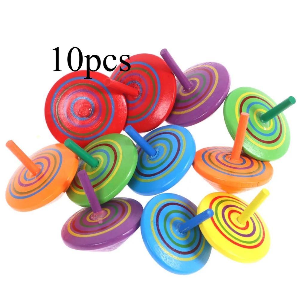 

Fun Wooden Spinning Tops for Children’s Party Gifts Birthday Carnival Gift Souvenirs Back-to-school Classroom Rewards
