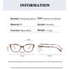Kunststoff Lesebrille für Herren Große Katzenaugen Modische Weitsichtigkeitsbrille für Damen Blaulichtfilter Brille Alterssichtigkeit +1+1.5+2.0+2.5+3.0+3.5+4.0