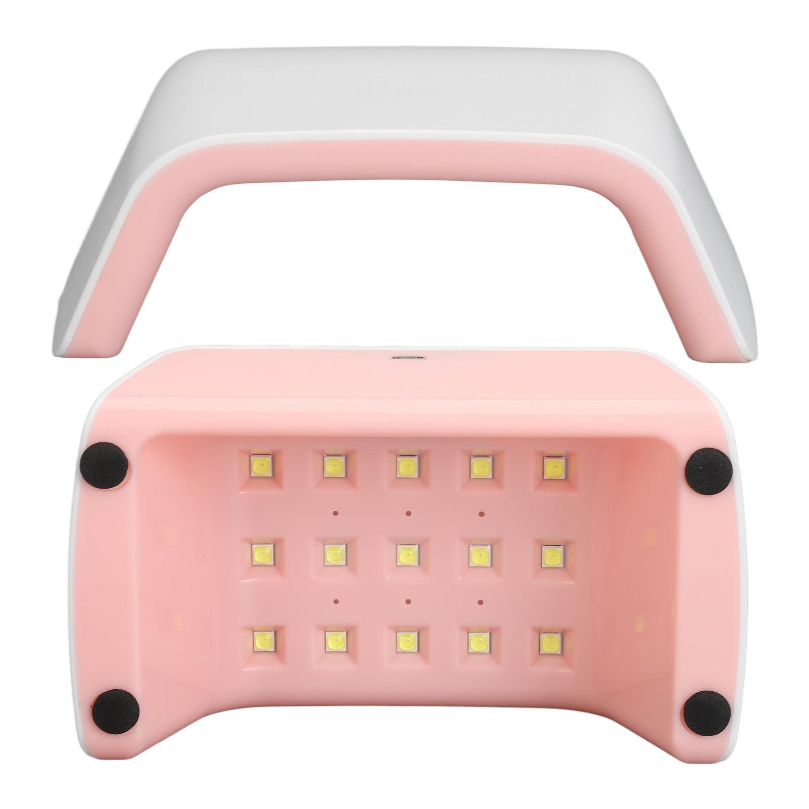 

Nail Lamp 30W 15pcs Light Chips LED Manicure Light with USB Charging Cable for Salon