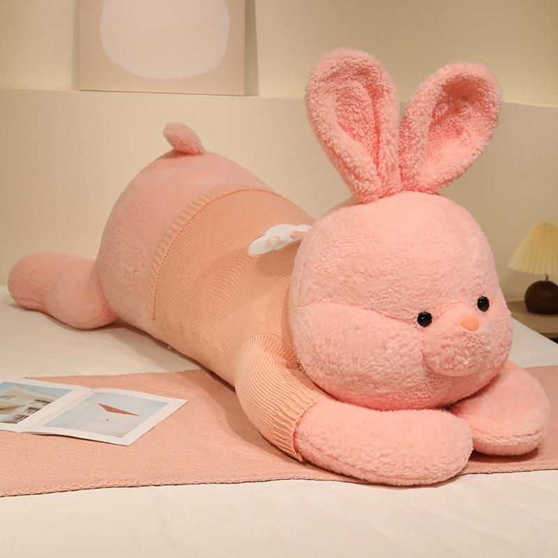 Riesengröße Weiches Langes Kissen Hase Plüschtiere Stofftiere Bunter Hase Beliebte Geburtstagsgeschenke Mädchen Kindergeschenk 90CM