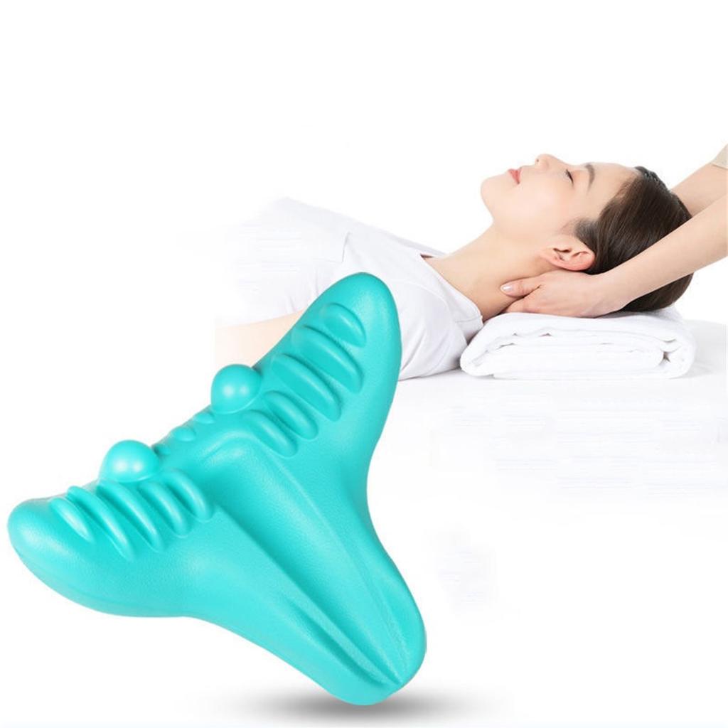 Neck Acupressure Massager Pillow Ergonomic Muscle Relax Cervical Traction Device for Men Women