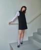 Hane Minimal Cotton Dress_Black