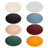 Yousheng Oval Placemat Dining Table Heat Insulation Pad Imitation Leather Waterproof Placemat Protect Table Top from Scratches And Spills for Home