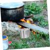 1pcs Stainless Steel Camping Pot Outdoor Food Container For Hiking Easy To Clean Suitable For Camping Picnic Backpacking Travel