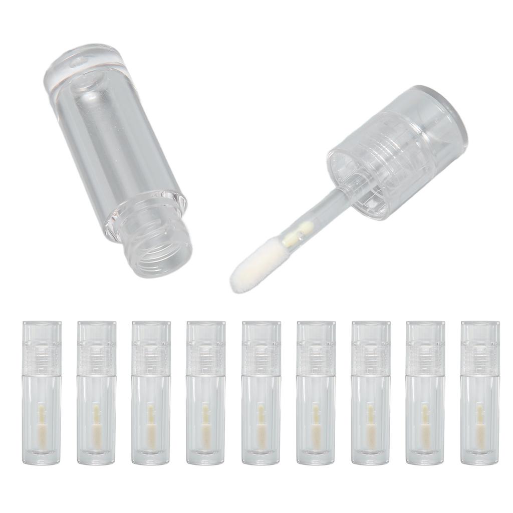 2ml Lip Gloss Tube Empty Transparent Portable Lightweight Refillable Empty Lip Balm Bottle