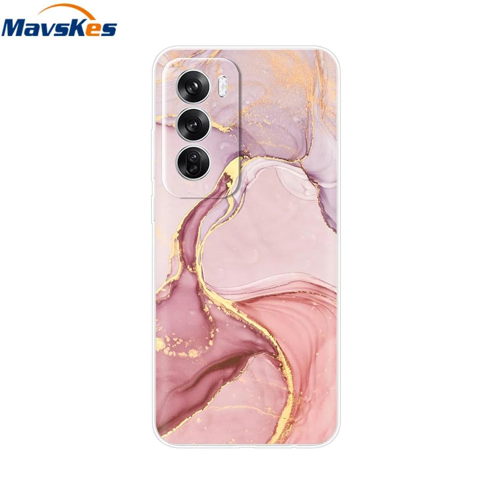 OPPO Reno 12 Pro 5G Case Fashion Flower Silicone Phone Case For OPPO Reno 12 Cover Reno12 Pro Bumper 2024 Soft Black TPU Fundas