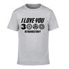 Klassisches Avengers Endgame Iron Man Tony Stark T-Shirt „Ich liebe dich 3000“-Design