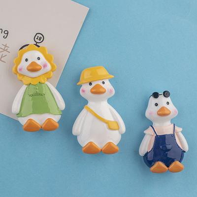 Kühlschrankmagnet, verschiedene Stile, Haushaltsbedarf, kreatives Zuhause, Tür, Fenster, 3D-Entenaufkleber, niedliche DIY-Dekoration