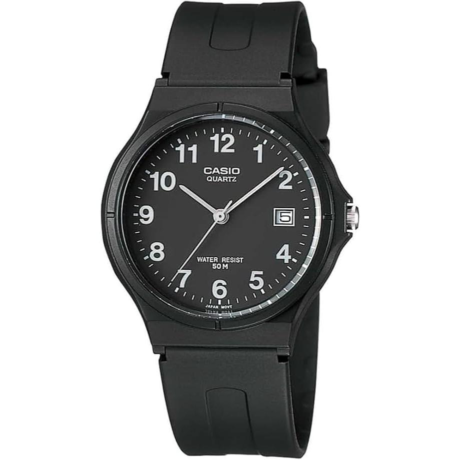 Casio Стандартные кварцевые часы унисекс MW-59-1BV Черные [Параллельный импорт]