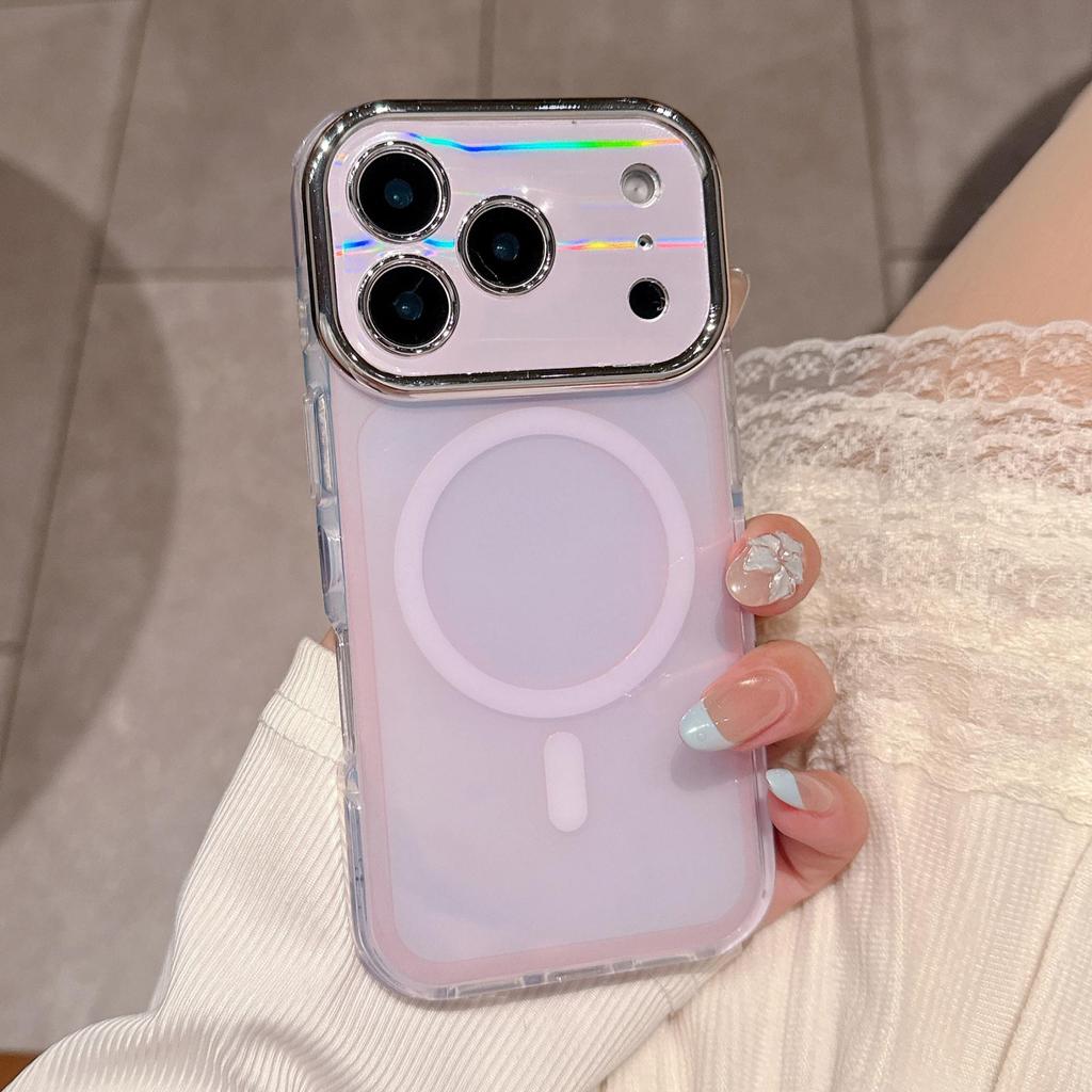 Magnetische Hülle mit Farbverlauf für iPhone 17 Pro Max - Kompatibel mit Apple 16/15/14 Pro