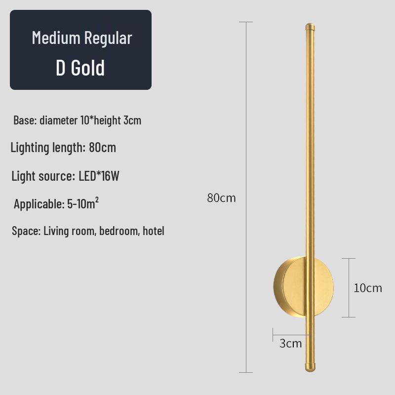 Creative Minimalist LED Wall Light for Hallway, Bedroom, Living Room, Study, and Staircase